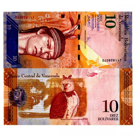 2007 * Banknote Venezuela 10 Bolivares "Cacique Guaicapuro" (p90a) UNC