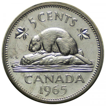1965 * 5 Cents (Nickel) Canada 