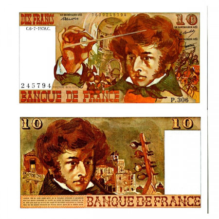 1978 * Banknote France 10 Francs "LH Berlioz" (p150c) UNC