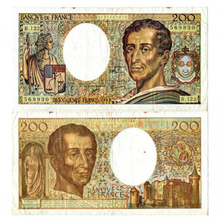 1992 * Banknote France 200 Francs "Baron de Montesquieu" (p155e) VF+