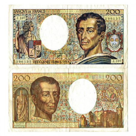 1992 * Banknote France 200 Francs "Baron de Montesquieu" (p155e) VF