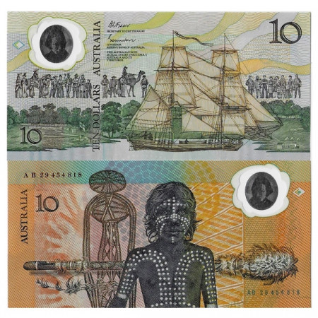 ND (1988) * Banknote Polymer Australia 10 Dollars "British Settlement" (p49b) UNC