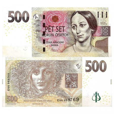 2009 * Banknote Czech Republic 500 Korun "Bozena Nemcová" (KM 24) UNC