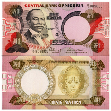 ND (1984) * Banknote Nigeria 1 Naira "Herbert MacAuley" (p23c) UNC