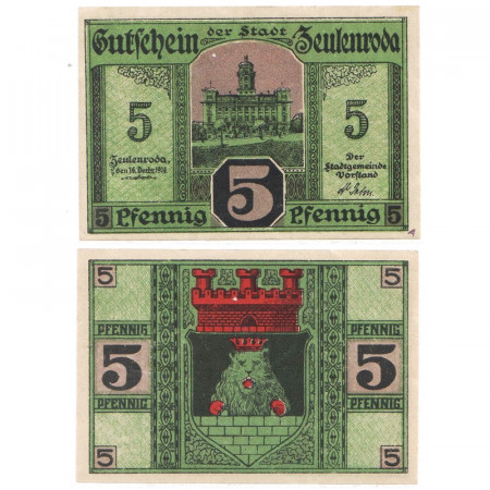 ND * Notgeld Germany 5 Pfennig "Thuringia - Zeulenroda" (Z8.5)