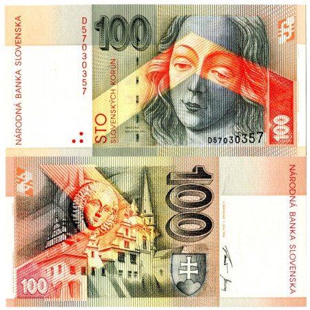 1996 * Banknote Slovakia 100 Korun "Madonna in St. Jacob's Church" (p25a) UNC