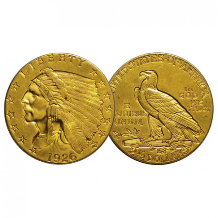 1926 (P) * 2,5 Dollars Gold United States "Indian Head" Philadelphia (KM 128) aXF/XF