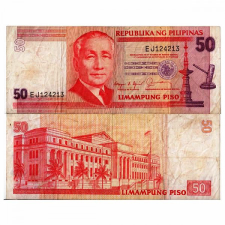 ND (1987-94) * Banknote Philippines 50 Piso "Sergio Osmeña" (p171a) aVF