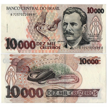 ND (1991-93) * Banknote Brazil 10.000 Cruzeiros "V Brazil" (p233c) UNC