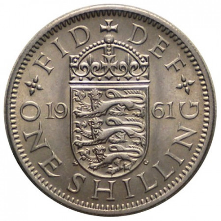 1961 * 1 Shilling Great Britain "Elizabeth II - English Shield" (KM 904) UNC