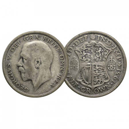 1931 * Half 1/2 Crown Silver Great Britain "George V" (KM 835) aVF