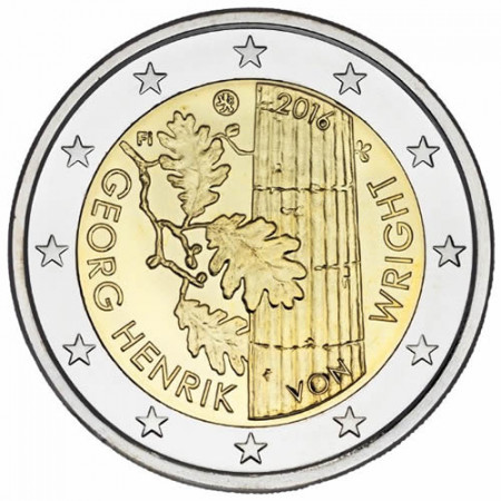 2016 * 2 Euro FINLAND "100th Georg Henrik von Wright" UNC