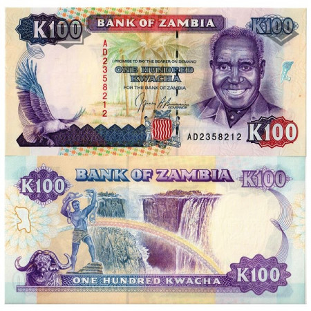 ND (1991) * Banknote Zambia 100 Kwacha "President K Kaunda" (p34a) UNC