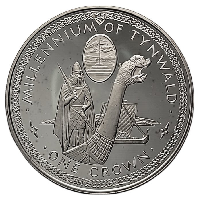 マン島 1クラウン銀貨 1979年 帆船 議会1000年 1979 * 1 Crown Silver Isle of Man 