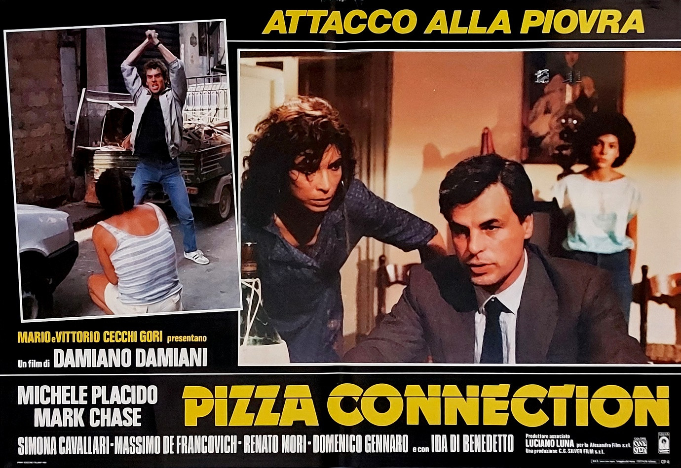 1985 * Movie Playbill "Pizza Connection - Michele Placido" Drama (B+) - Mynumi