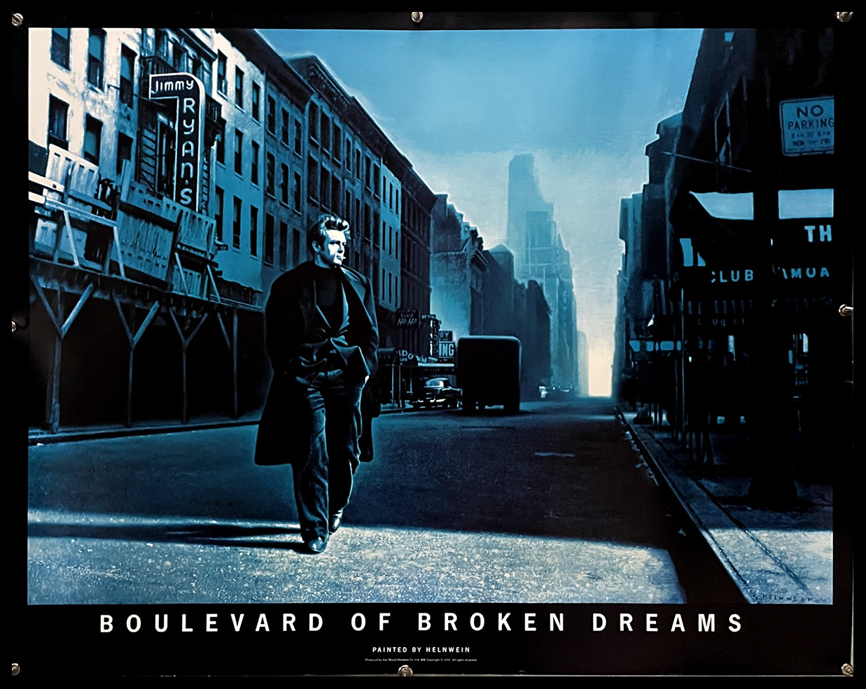 Affiche Photo James Dean - Boulevard Of Broken Dreams New York 1955