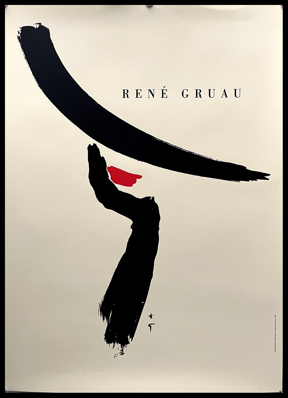 René Gruau L'Art de la Publicité 1990 * Poster Original 