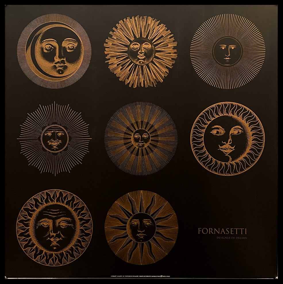 1995 * Art Poster 'Piero Fornasetti - Sun Motifs' France (B+) - Mynumi