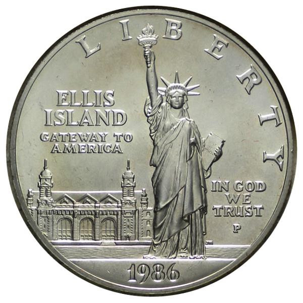 1986 P * 1 Dollar Silver United States 