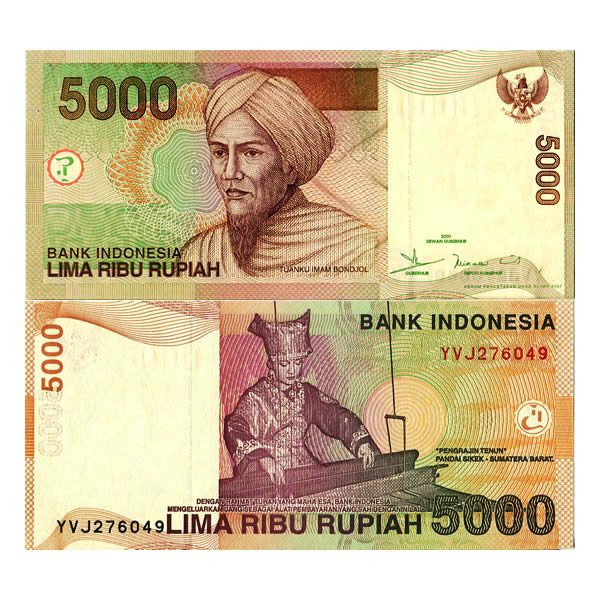 2001 * Banknote Indonesia 5000 Rupiah 