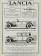 1928 * Advertising Original "Lancia - Lambda 8° Serie - Torpedo 4-5 Posti" in Passepartout