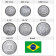 1992-94 * Series 7 coins Brazil Animals