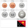 Mixed Years * Series 6 coins Papua New Guinea