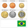 Mixed Years * Series 6 coins Brazil