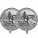 2005 * 2 x 5 Cents Nickel of Dollar United States "Jefferson Nickel - Westward Journey, Ocean View" (KM 369) P+D