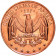 2012 Copper round United States Copper medal Coat of arms