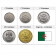 Mixed Years * Series 5 Coins Algeria "Centimes" UNC