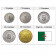 Mixed Years * Series 5 Coins Algeria "Centimes" UNC