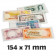 BASIC 166 Banknote Protective Sleeves (160 x 75 mm) * LIGHTHOUSE