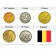 Mixed Years * Series 5 Coins Belgium "Francs" UNC