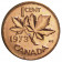 1973 * 1 Cent Canada "Maple Leaf - 2nd Portrait" (KM 59.1) BU