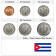 Mixed Years * Series 6 Coins Cuba "Peso Convertible" UNC