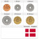 Mixed Years * Series 6 Coins Denmark