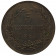 1864 M * 5 Centesimi Copper San Marino "Valore - Type 1" (KM 1) VF+