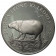 1987 * 10 Leones Silver Sierra Leone "World Wildlife Fund" (KM 41) PROOF