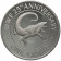 1988 * 1 Crown Silver Turks and Caicos Islands "25 Ann. World Wildlife Fund" (KM 64a) PROOF