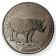 1990 * 50 Dollars Silver Cook Islands "Rhinoceros" (KM 55) PROOF