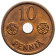 1942 * 10 Pennia FINLAND "Republic" (KM 33.1) UNC