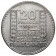1938 * 20 Francs Silver France "Turin" (KM 879) aXF