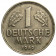 1950-2001 * 1 Mark GERMANY Federal "German Eagle" (KM 110) F/VF