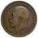 1921 * 1 Penny Great Britain "George V - Seated Britannia" (KM 810) aVF