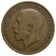 1922 * 1 Penny Great Britain "George V - Seated Britannia" (KM 810) aVF