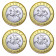 2013 * Set 4 coins of 2 litai Lithuania Provinces