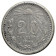 1907 (Straight 7) * 20 Centavos Silver Mexico "Liberty Cap" (KM 435) VF
