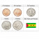 2017 * Series 5 Coins São Tomé and Príncipe "Dobras" UNC