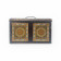1920ca * Tin Jar, Box "Portaoggetti con Lucchetto- Mosaico E Volti Femminili" (C)